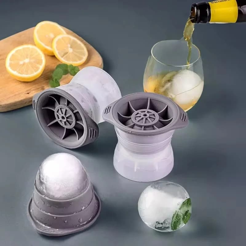 Formă sferică pentru gheață de hochei, 2 bucăți