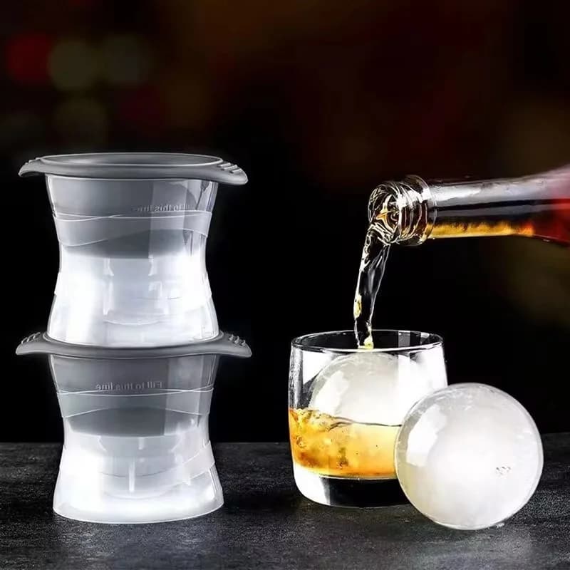 Formă sferică pentru gheață de hochei, 2 bucăți