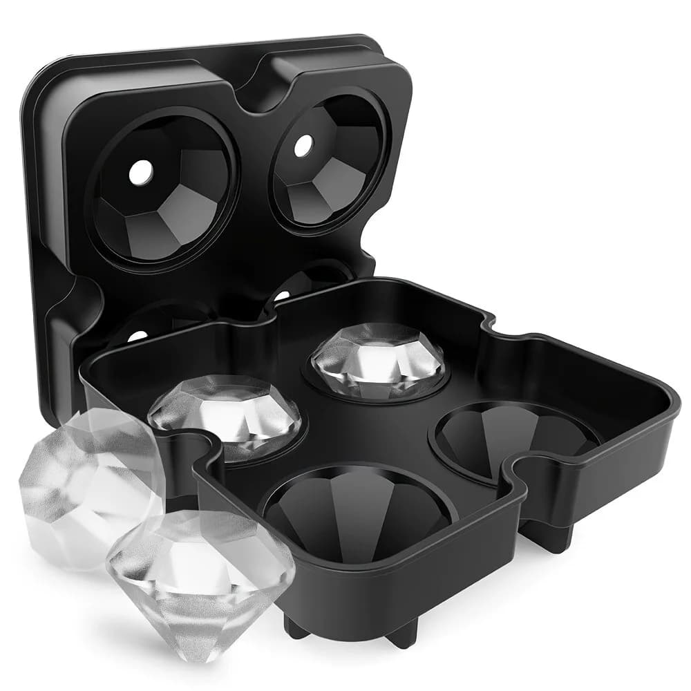Tavă pentru cuburi de gheață în formă de diamant