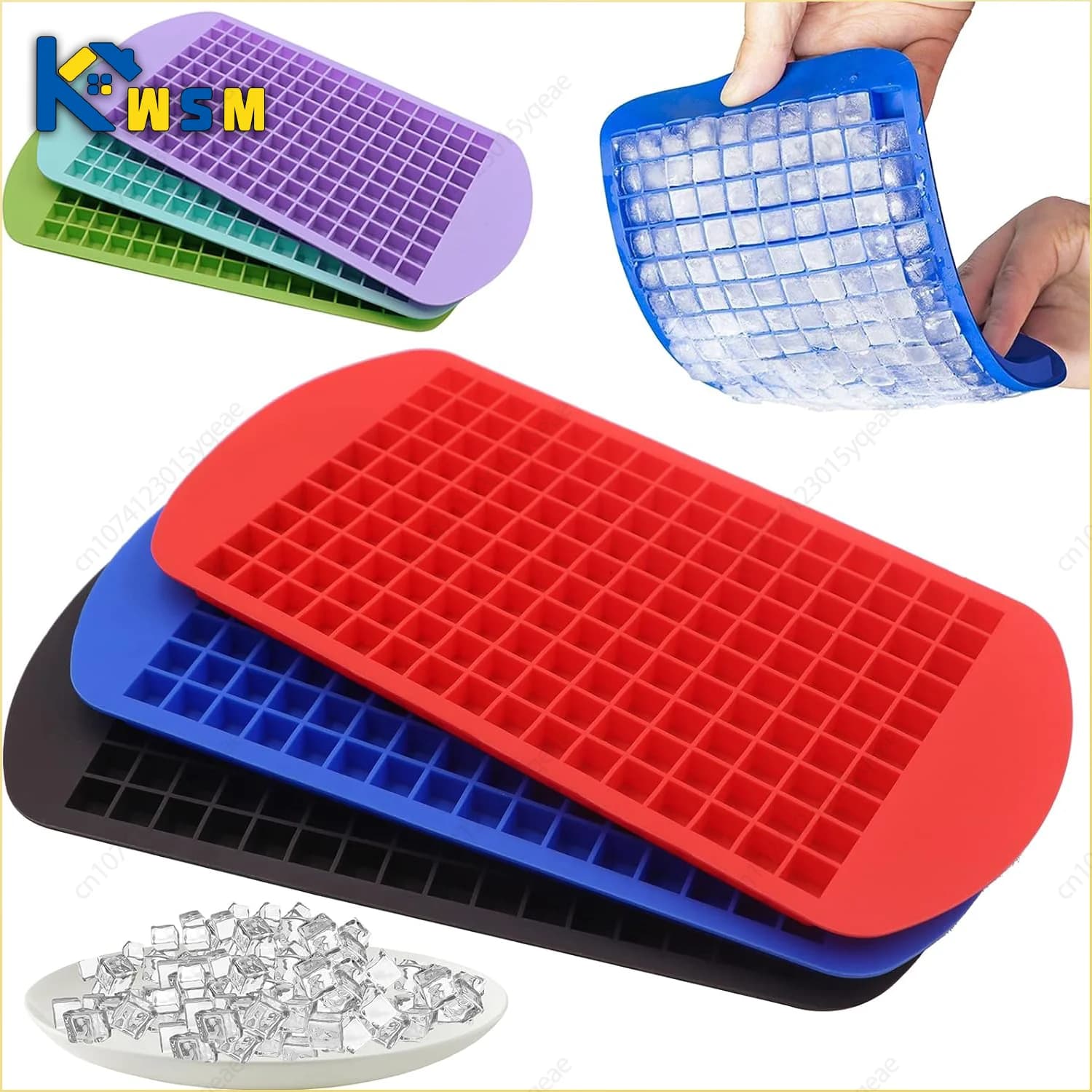 Tavă mini pentru cuburi de gheață, 160 de compartimente
